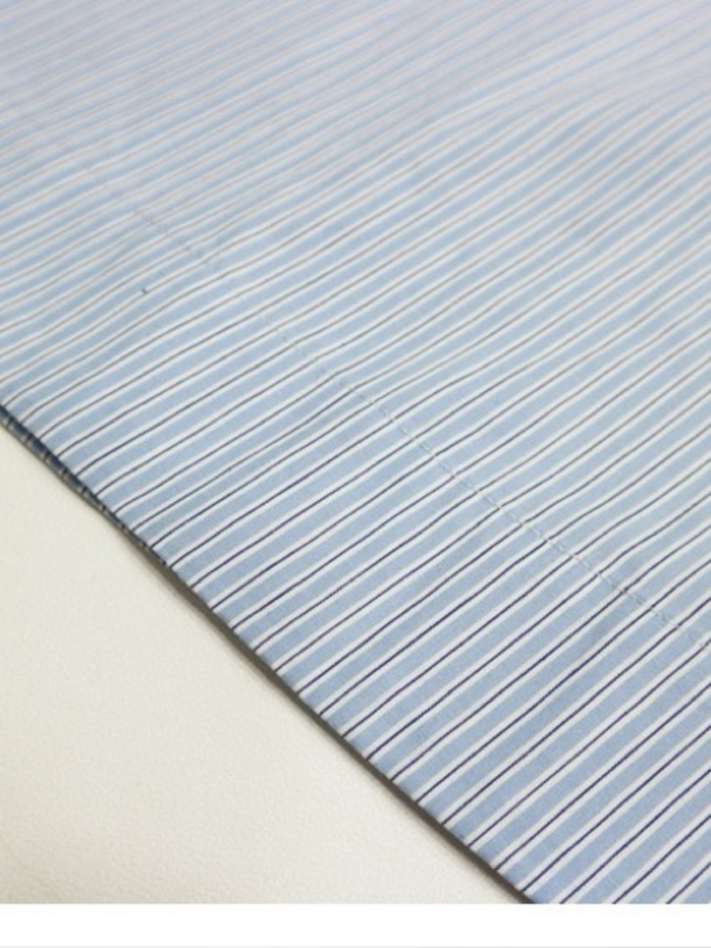 Doen Light Blue and White Striped Smocked Midi Dress - Picture 4 of 10